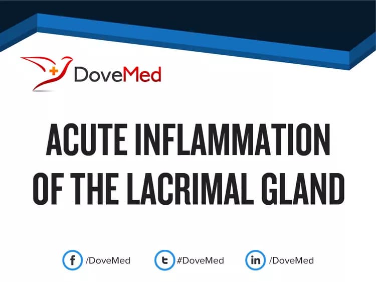 Acute Inflammation of the Lacrimal Gland