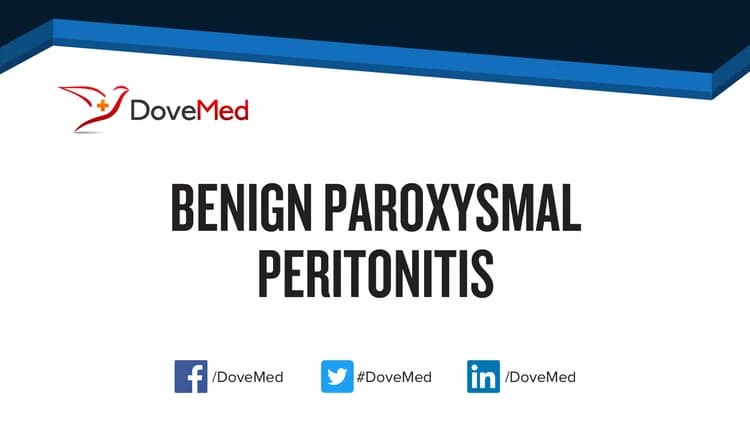 Benign Paroxysmal Peritonitis