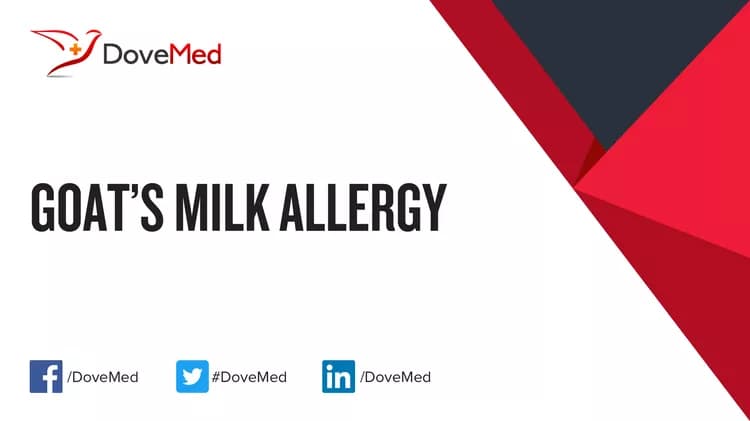 Goat’s Milk Allergy