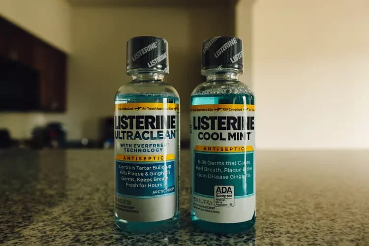 True or False: Drinking large amounts of mouthwash can lead to alcohol intoxication.