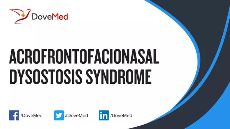 Acrofrontofacionasal Dysostosis Syndrome
