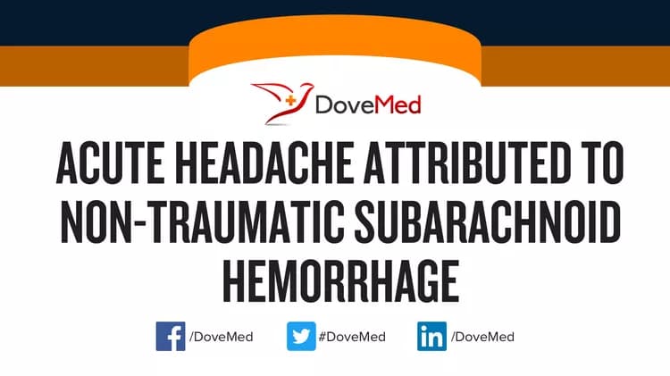 Acute Headache Attributed to Non-Traumatic Acute Subdural Hemorrhage