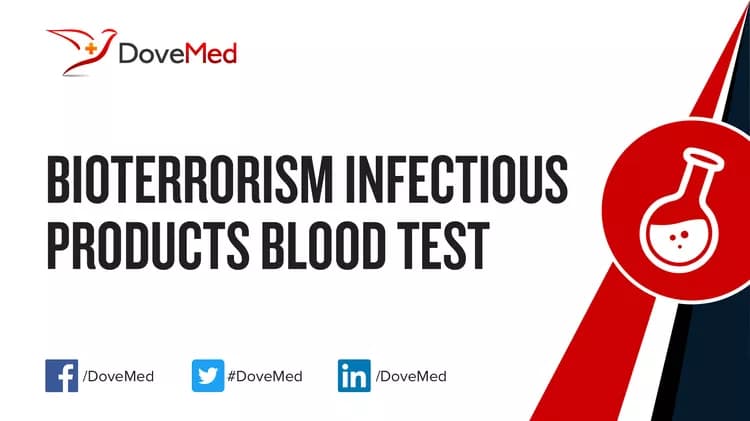 Bioterrorism Infectious Products Blood Test