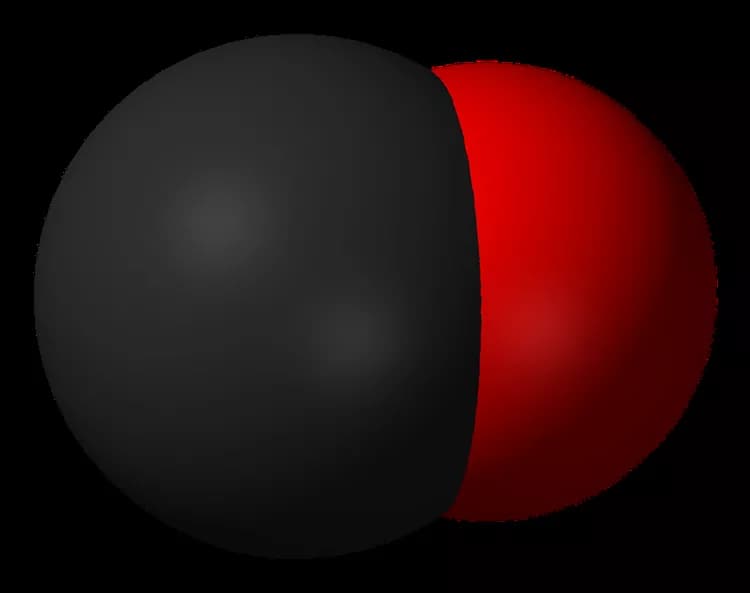"Carbon-monoxide-3D-vdW". Licensed under Public Domain via Wikimedia Commons - https://commons.wikimedia.org/wiki/File:Carbon-monoxide-3D-vdW.png#/media/File:Carbon-monoxide-3D-vdW.png