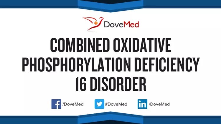 Combined Oxidative Phosphorylation Deficiency 16 Disorder