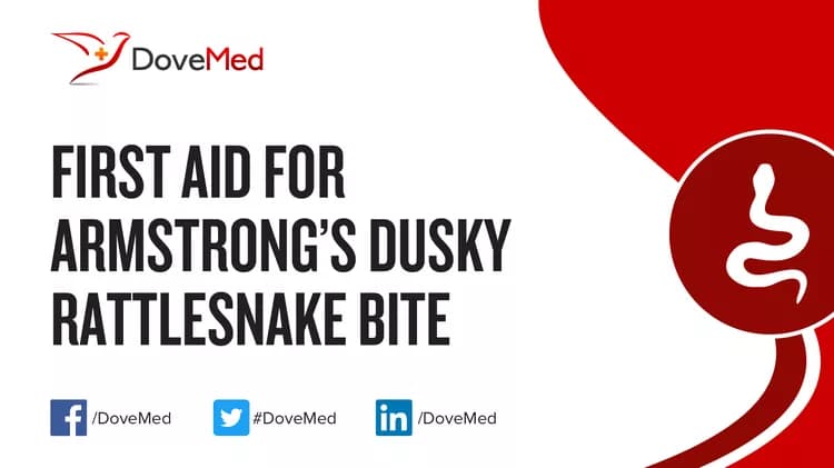First Aid for Armstrong’s Dusky Rattlesnake Bite