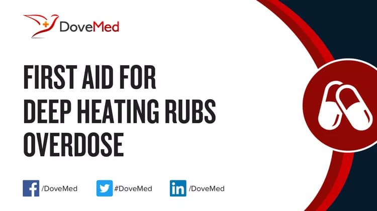First Aid for Deep Heating Rubs Overdose