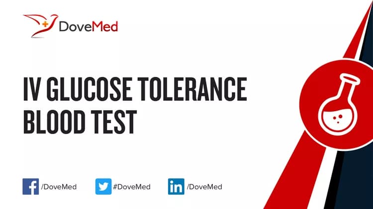 IV Glucose Tolerance Blood Test