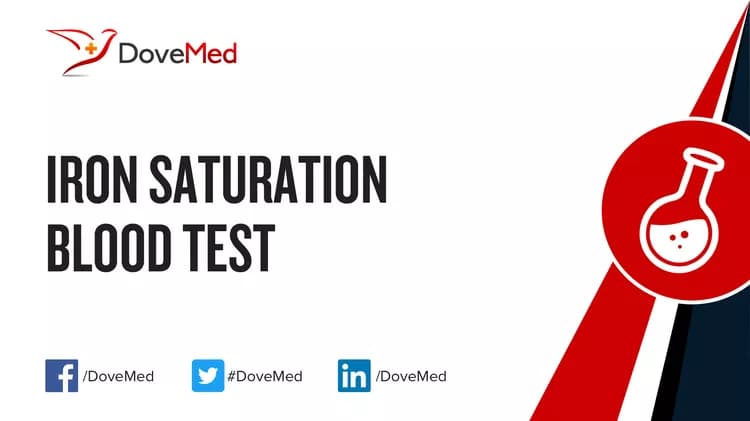 Iron Saturation Blood Test