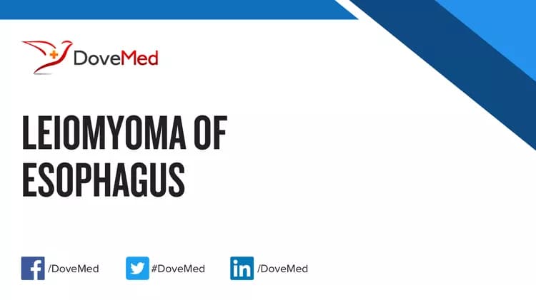 Can you access healthcare professionals in your community to manage Leiomyoma of Esophagus?