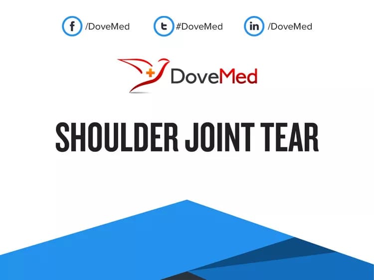 Can you access healthcare professionals in your community to manage Shoulder Joint Tear?
