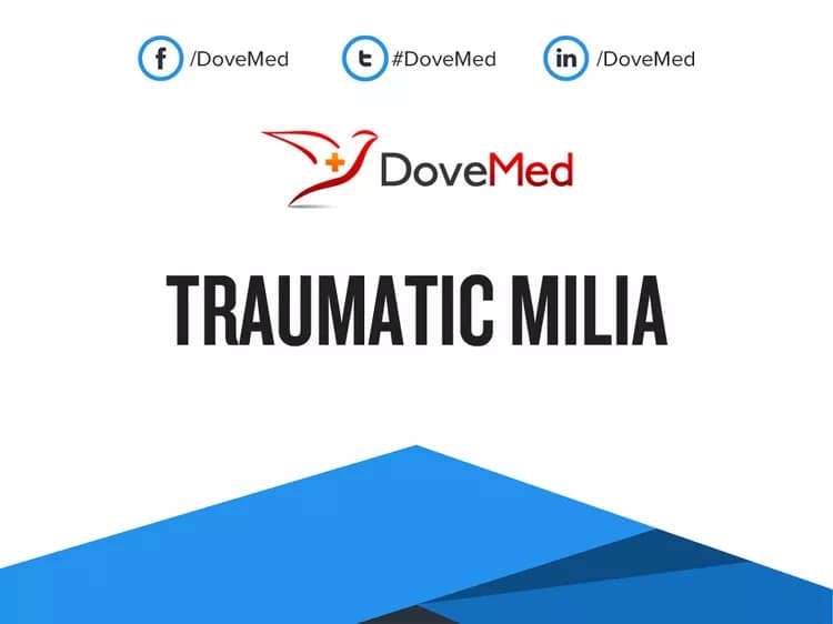 Can you access healthcare professionals in your community to manage Traumatic Milia?
