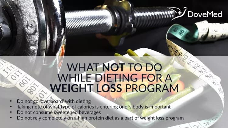 What Not To Do While Dieting For A Weight Loss Program
