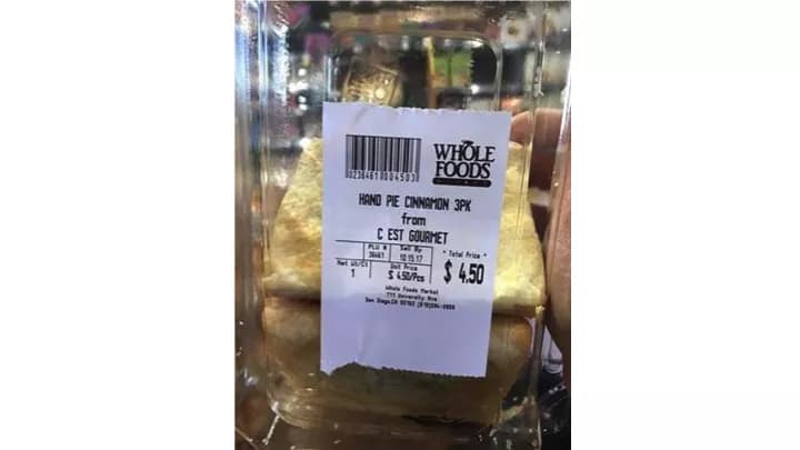 Allergy Alert Issued In 13 Whole Foods Market Stores For Undeclared Egg In Apple Cinnamon Hand Pies